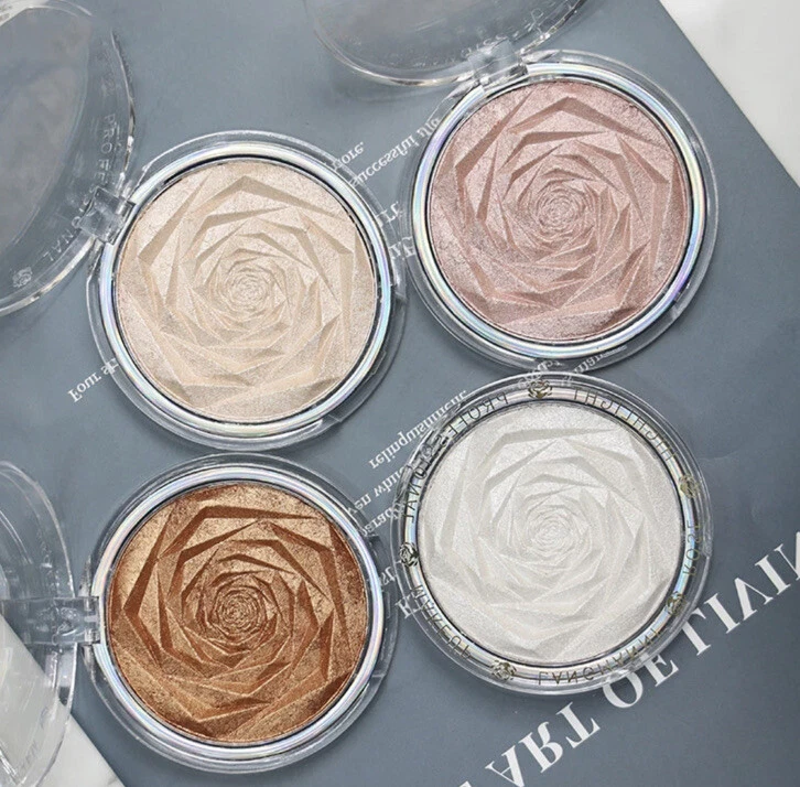 Langmanni Rose Peachy pink shade-2, Super Shiny 3 In 1 Highlighter gift for her - Image 4 of 4