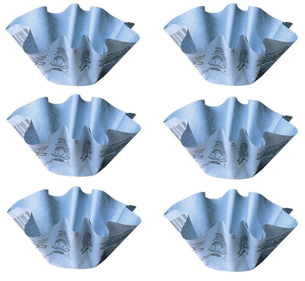 ShopVac Genuine Reusable Dry Disc Filter 6 Pack & Mounting Ring Type S