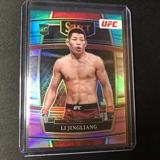 2022 Select UFC Li Jingliang Concourse Rc Teal & Pink Prizm /49