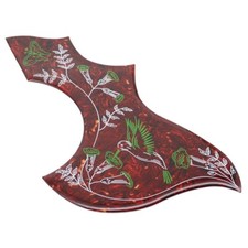 Battipenna per chitarra acustica Colibrì spesso autoadesivo tartaruga rossa