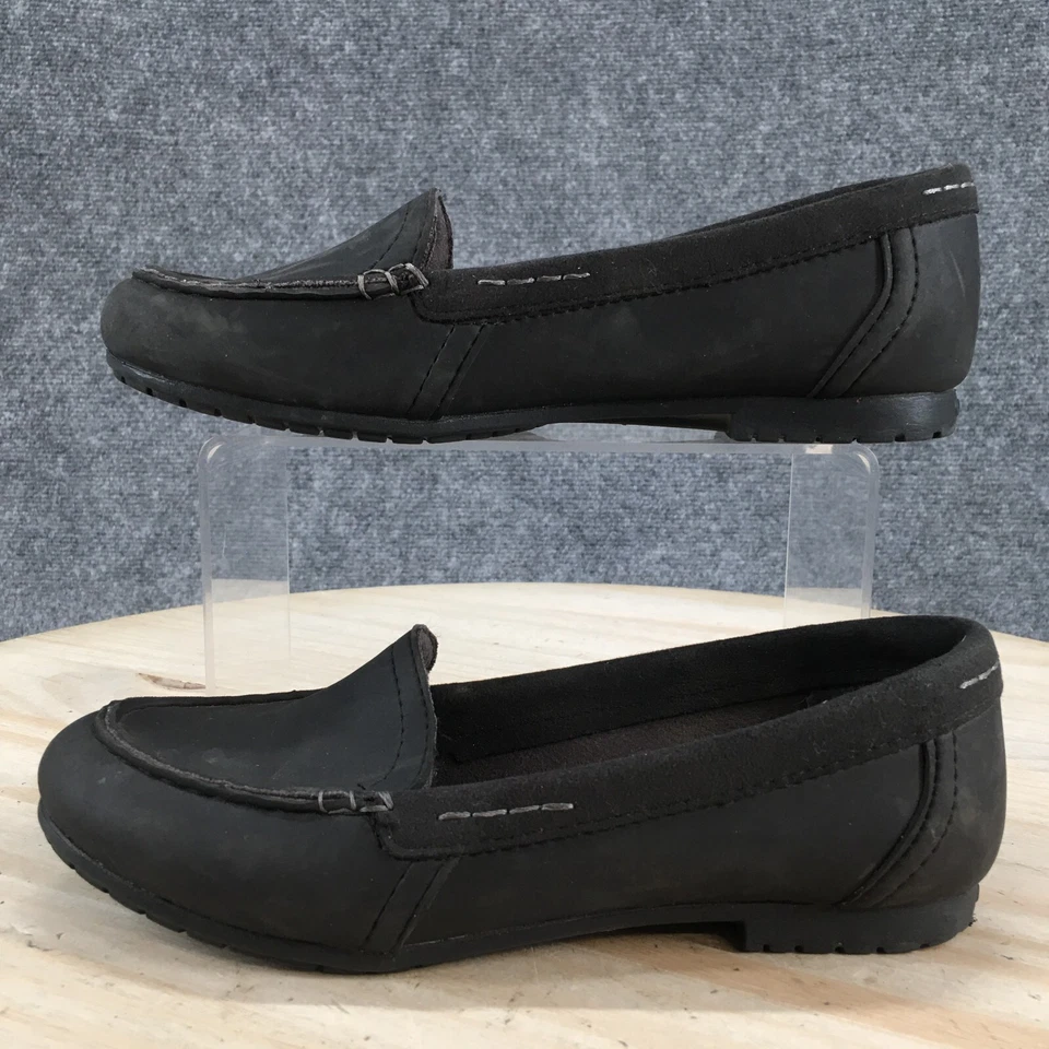 Crocs Zapatos Mujer 6 Marin Colorlite Mocasín Sin Cordones 202001 Negro Imitación Cuero Foto 2 de 4