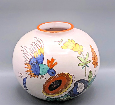 Vintage Vase Rosenthal Keramik aussergewöhnlich Handbemalt um 1920 Art Deco RAR