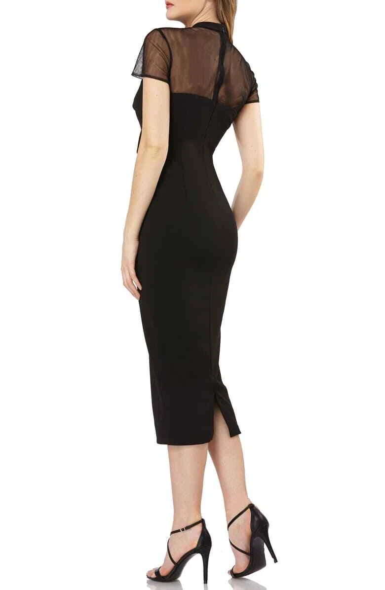 JS COLLECTIONS STRETCH CREPE BLACK DRESS sz 4 eBay