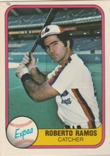 FREE SHIPPING-MINT-1981 Fleer #162 Roberto Ramos Expos PLUS BONUS CARDS