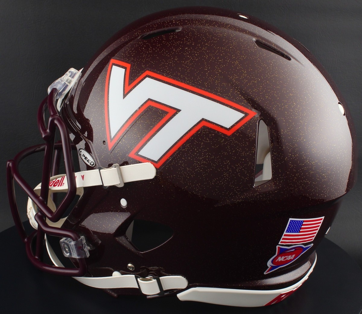 VIRGINIA TECH HOKIES NCAA Riddell Speed Full Size AUTHENTIC Football Helmet