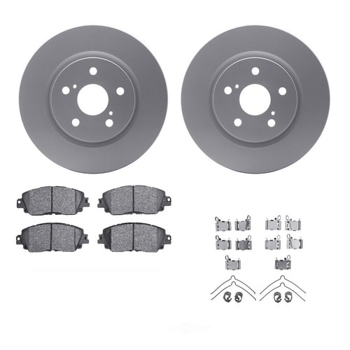 Disc Brake Pad and Rotor Kit fits 20182019 Toyota Camry Avalon DFC eBay