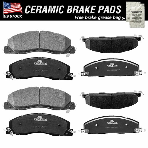Front & Rear Ceramic Brake Pads For Ram 2500 3500 2018 2017 2016 2015
