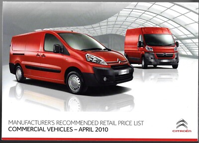 Citroen Werbung Preisliste Mitte Ende 2010 UK Prospekt Berlingo Versand Relais