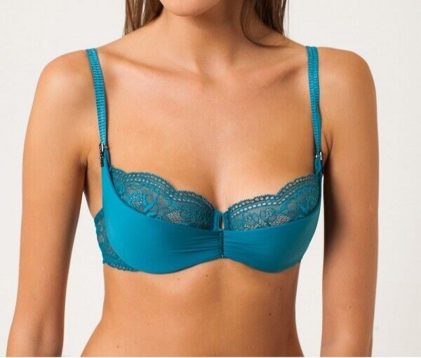Soutien-gorge Armaturé Maison Lejaby Whisper - Modèle 19333 En Polyester Noir Nocturne - Taille 100D, Bonnet D - Neuf Avec étiquettes