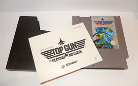 Nintendo NES Spiel Top Gun The Second Mission mit Schutzh&uuml;lle & Spielanleitung