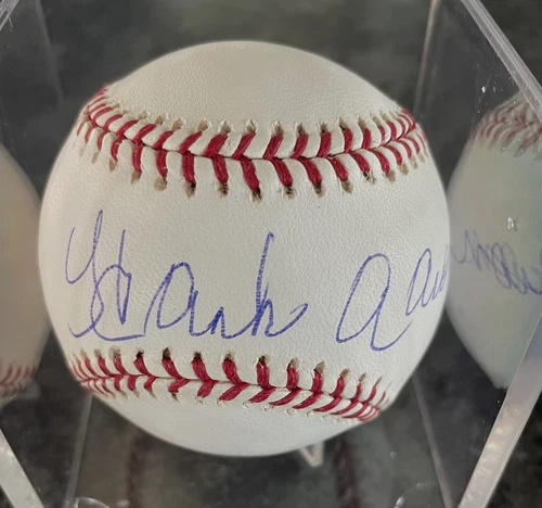 Hank Aaron Autographed Rawlings Baseball JSA Authenticated