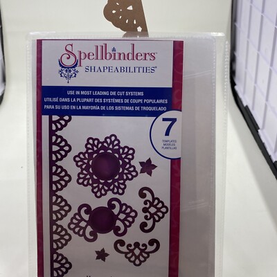 Spellbinders Shapeabilities Moroccan Accents 7pc Card Frame Cut Emboss