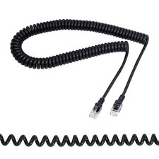 Cat5e Ethernet Coiled Cable Retractable Cable RJ45 Network LAN Coiled Spiral ...