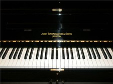 John Broadwood Metallic Gold Piano Name Brand Vinyl Transfer Decal Sticker