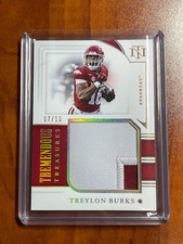 TREYLON BURKS 2022 Panini National Treasures /10 SICK PATCH Titans JERSEY rookie