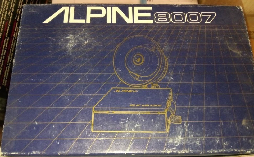 Alarma de coche Alpine 8007 con sirena | Sistema de seguridad de unidad principal de la vieja escuela (¡Nuevo!) Foto 3 de 4
