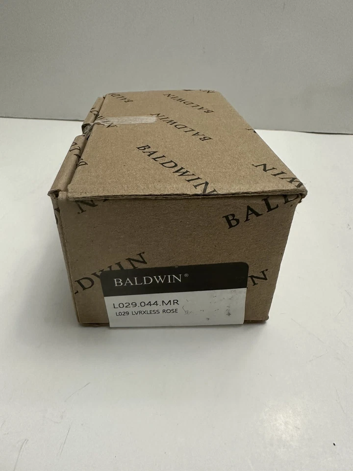 Juego de palancas ficticias Baldwin Estate L029.044.MR PVD latón satinado menos rosa Foto 2 de 4