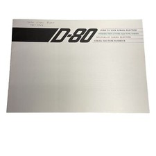 D-80 Yamaha Electone Manual Replacement Introduction Information Booklet