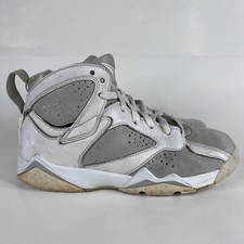 Nike Jordan 7 Retro Pure Platinum 304774-120 Boys Kids Sneakers Shoes Size 6 Y