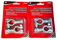2 SETS ATE PRO LEAD CONVERSION SIDE TERMINAL BATTERY POST ADAPTERS #87004