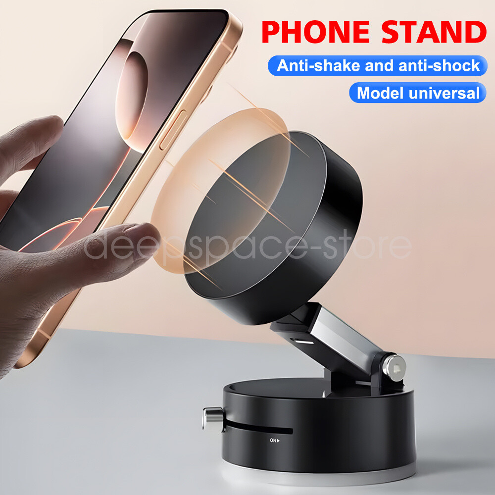 Magnetic Foldable Car Phone Holder with Strong Suction Mount Stand  -image