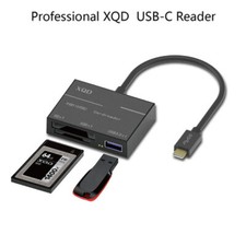 Professional Type-C SD XQD Card Reader USB 3.0 Adapter USB Type C Hub High Speed