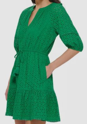 vince camuto green eyelet dress Perfect Outlook Kelly Green Eyelet Maxi Dress – Shop the Mint