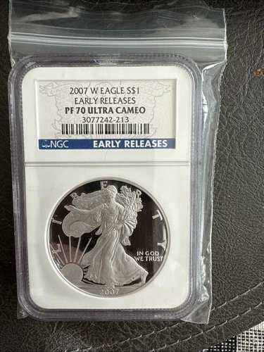 2007 W $1 SILVER AMERICAN EAGLE Coin NGC PF70  ULTRA CAMEO EARLY RELEASE