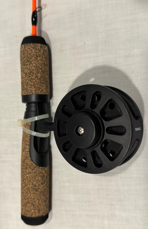 NEW FRABILL ARCTIC FIRE STRAIGHT LINE ICE FISHING ROD & REEL COMBO 27" QUICK TIP - Image 4 of 4