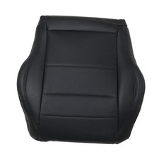 Front Driver Side Bottom Replacement Perforated Seat Cover Microfiber Black