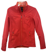 The North Face Women's Jacket Size S Pink Melon Full Zip Windwall Softshell
