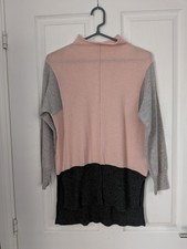 Womens Marks and Spencers cashmere colour block jumper size S