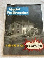Model Railroader Magazine January 1958 Scale Model Railroading Kalmbach