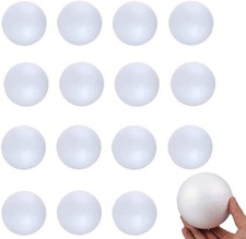 15pcs 3 Inch White Foam Balls for Crafts, DIY Projects, Decorations
