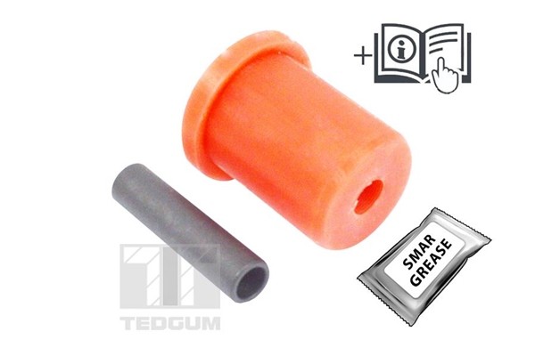 Fits TEDGUM TED38024 Polyurethane bushing (1 pcs) Inside/Outside/Rear TED38024