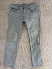 Lacoste LIVE Light Wash Jeans Paint Splatter Slim Fit W32 L30 Denim MSRP $185 — photo 1
