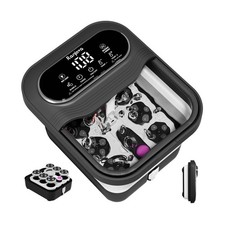 Collapsible Foot Spa Electric Rotary Massage, Foot Bath with Heat, Bubble,Tem...