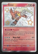 Pokemon TCG - Entei 112/091 Shinby Rare - SV Paldean Fates - NM on eBay
