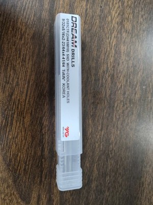 9/32 YG-1 Dream Drill with Coolant Through. Solid Carbide TiAlN Coated. 5 X D