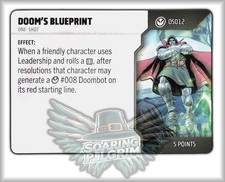Heroclix DOOM'S BLUEPRINT - OS012 - ONE-SHOT CARD Thunderbolts Set SHIPS 9/14
