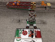 Meccano Crane metal job lot , Extra Pieces, Cantilever Crane Design Vintage 