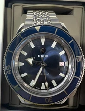 RADO CAPTAIN COOK AUTOMATIC 42MM CERAMIC MENS WATCH R32505203 WITH WARRANTY CARD