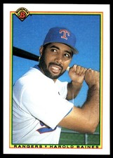 Harold Baines 1990 Bowman #501 Texas Rangers MLB READ FREE SHIPPING AutographDen