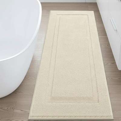 Super Soft Bathroom Runner Rugs 24''x60'' Bath Runner Non Slip Washable Absorbe...