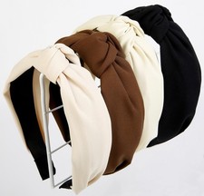 Knotted NonSlip Wide TopKnot Headbands for Women  Girls, Thick