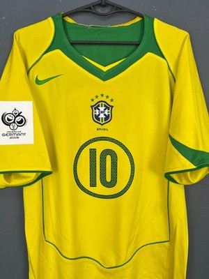 RONALDINHO #10 MEN'S BRAZIL BRASIL 2004/2006 FOOTBALL SOCCER SHIRT