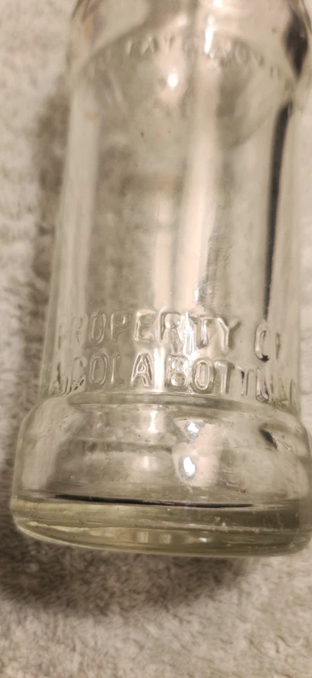 Botella de Coca Cola vintage de lados rectos Edwards Bottling Company Newark Ohio Foto 4 de 4