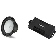 Kicker 48PXA6001 Weatherproof Powersport Mono Amp  10" 2 Ohm Marine Subwoofer