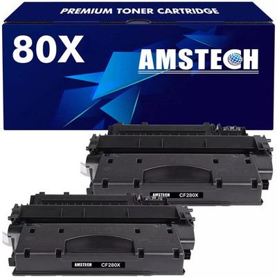 Amstech Kompatibel Toner als Ersatz für HP 80X CF280X 80A CF280A Laserjet Pro 40