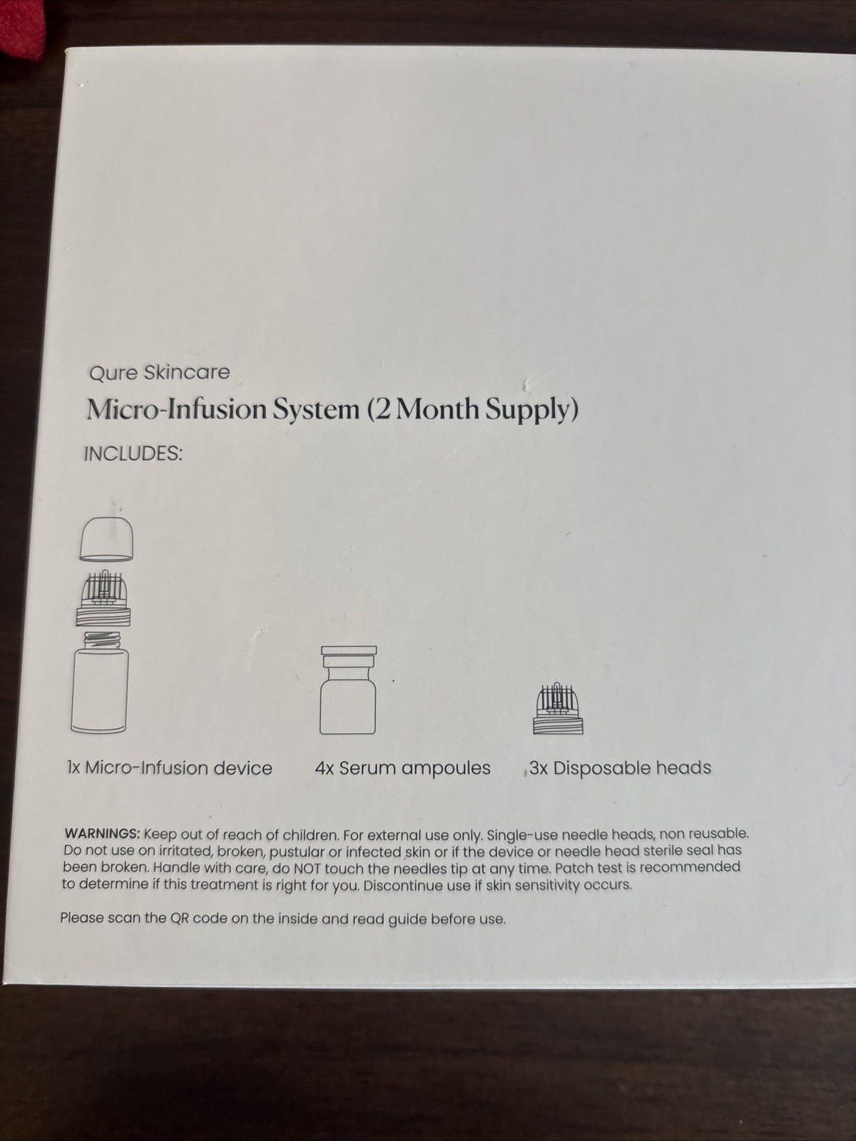 QURE SKINCARE Micro-Infusion System 2 Month Supply Microneedling for Dark Spots